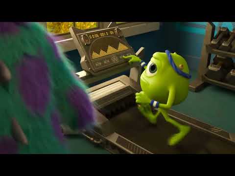 Monsters University official trailer thumbnail featuring Mike and Sulley on campus, used as soundtrack illustration