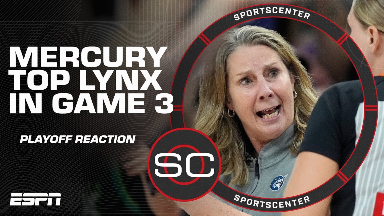 WNBA Playoff Reaction 🍿 Mercury top Lynx in Game 3 | SportsCenter