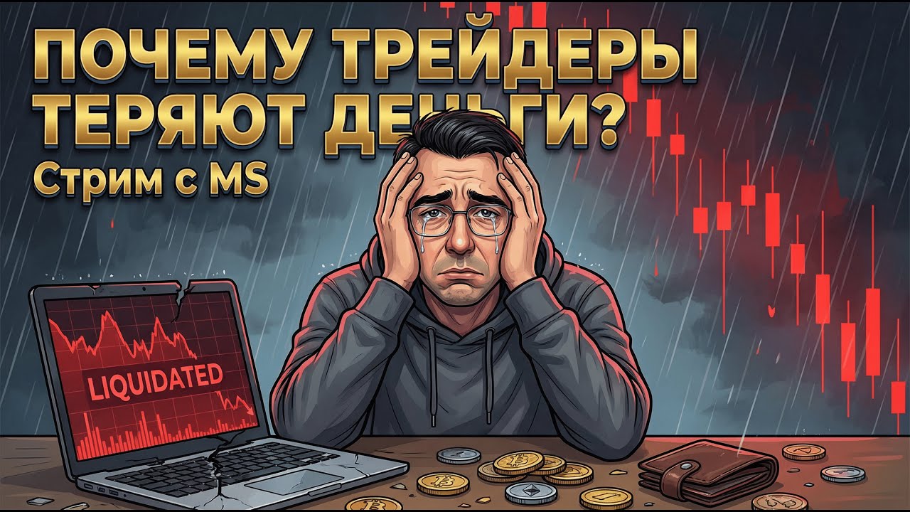 ПОЧЕМУ ТРЕЙДЕРЫ ТЕРЯЮТ ДЕНЬГИ НА КРИПТОРЫНКЕ? Стрим с аналитиком MS