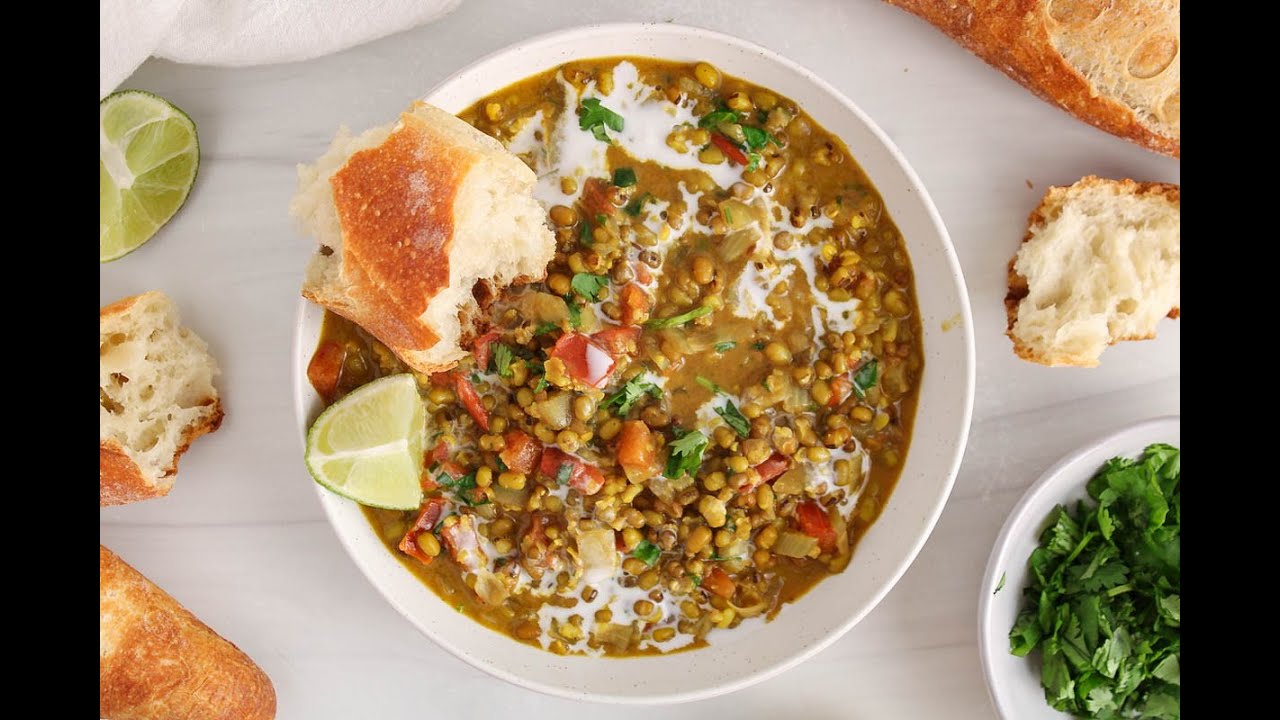 Easy Mung Bean Coconut Curry