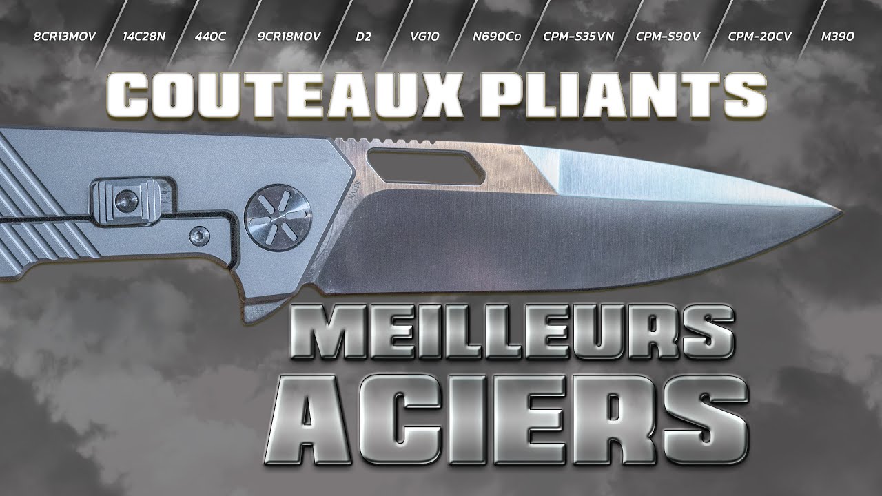 Couteaux pliants : les meilleurs aciers