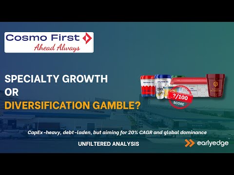 Cosmo First Microcap Analysis | Specialty Films Giant Expanding Into Petcare