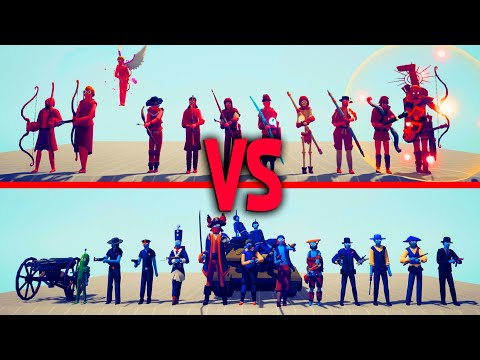 GUN TEAM vs ARCHER TEAM - Totally Accurate Battle Simulator | TABS