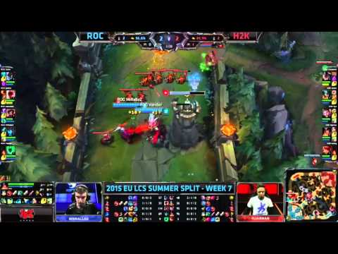 Roccat vs H2K | LCS EU 2015 Summer | 14. nap 1. meccs
