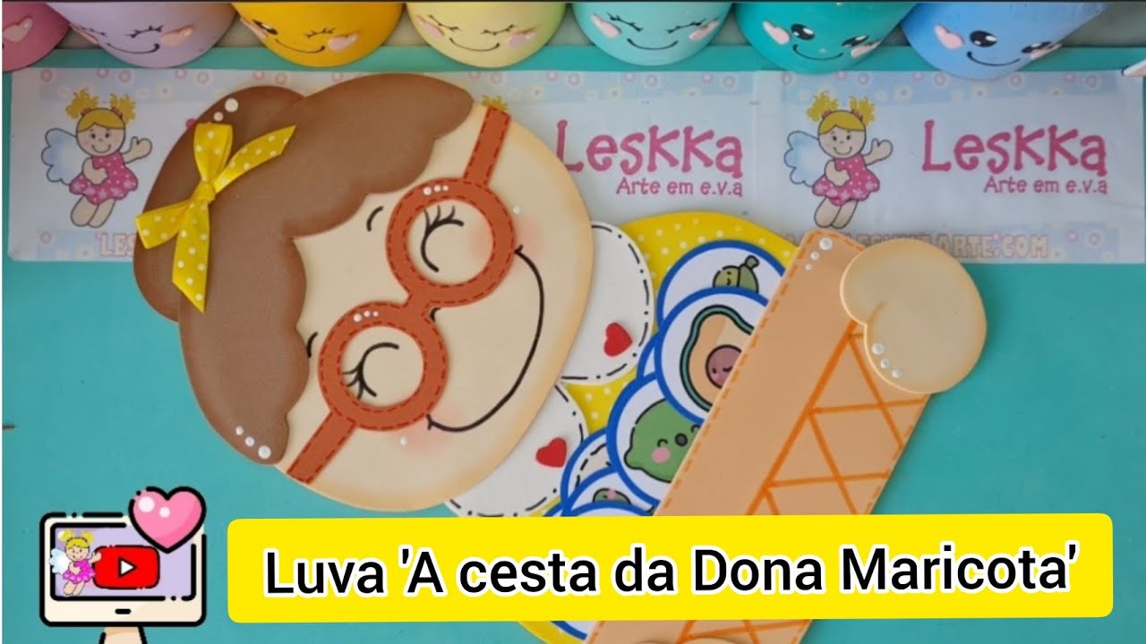 DIY - RECURSO PEDAGÓGICO: LUVA DA HISTÓRIA A CESTA DA DONA MARICOTA
