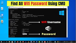 How to Find Wifi Passwords Using CMD on Windows PC Easily in 2022!