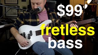 Video thumbnail for My first FRETLESS, a $99 ROGUE Bass by Rêve Vague