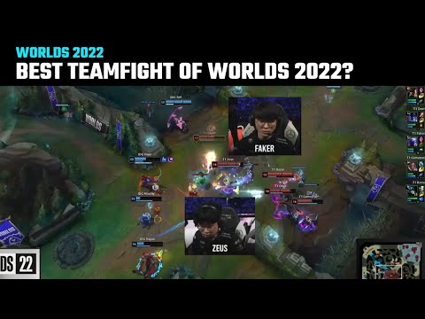 Best Teamfight of Worlds 2022? | Worlds 2022 | T1 vs JDG | T1 moments