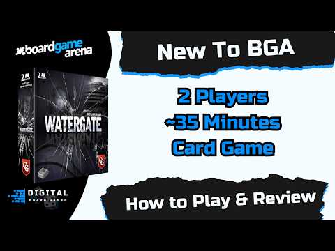 New to BGA Watergate. How to play and Review on BGA. 