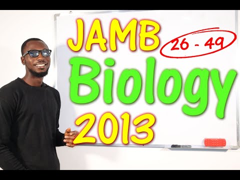 JAMB CBT Biology 2013 Past Questions 26 - 49