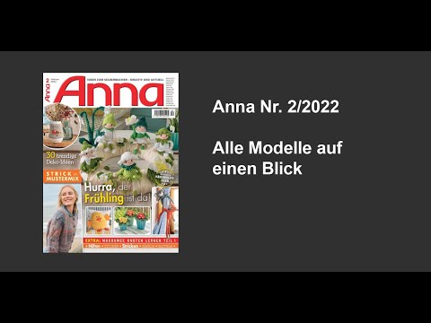 Anna 2/2022 - Alle Modelle auf einen Blick
