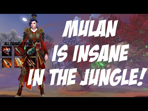 MULAN DOES INSANE DAMAGE IN THE JUNGLE! (Smite)