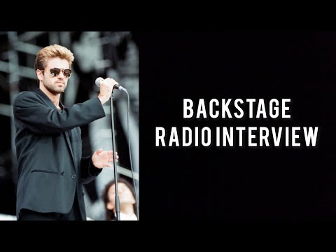 George Michael - Backstage Radio Interview at the Nelson Mandela Birthday Concert (1988)