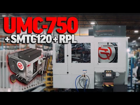 Haas UMC-750 + 120-Pocket Tool Changer + Dual Rack Robot Pallet Loader - Haas Automation, Inc.