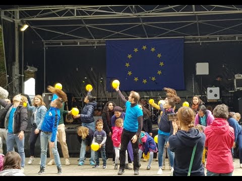 Flashmob Strasbourg - Fête de l'Europe, Parc de l'Orangerie - 5 mai