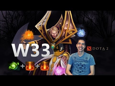 [DotA2] W33 Invoker Double Sunstrike Refresher Orb Combo