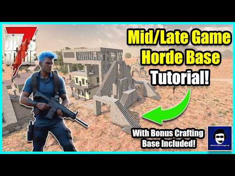 This Mid/Late Game Horde Base Tutorial is INSANE! | 7 Days to Die V1.4 | PS5, Xbox, PC