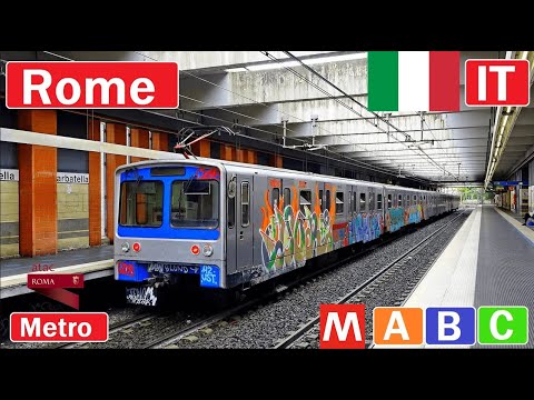 🇮🇹 ROME METRO 2024 | Metropolitana di Roma【4K】