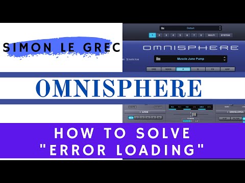 Omnisphere 2.6.3 | How to solve Error loading waveform