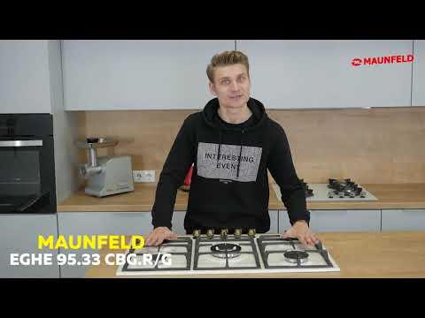 Варочная панель MAUNFELD EGHE 95 33CBG R G слоновая кость