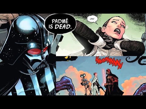DARTH VADER FORCE CHOKES NEW PADME(CANON) - Star Wars Comics Explained