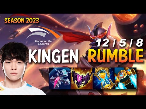 HLE Kingen RUMBLE vs OLAF Top - KR Ranked