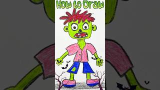 Easy Zombie Drawing Anyone Can Do! Simple & Fun Cartoon Sketch 🧟♂️✏️