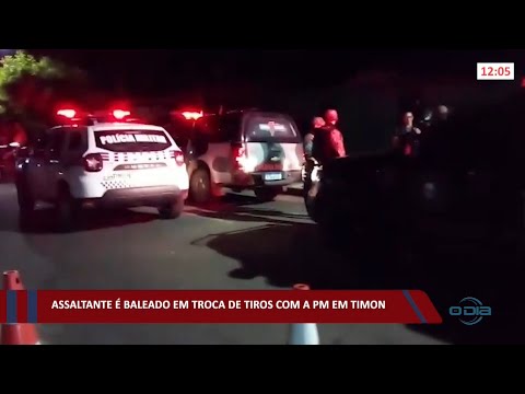 Assaltante é baleado em troca de tiros com a PM em Timon 14 01 2022