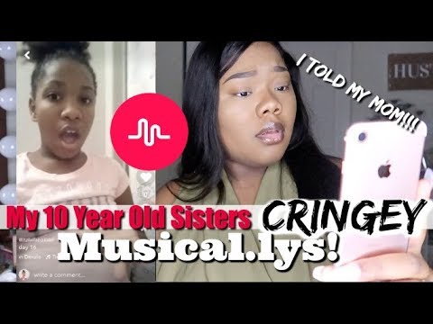REACTING TO MY 10 YEAR OLD KID SISTERS CRINGEY CUSSING MUSICAL.LYS! (I Told My Mom On Her)