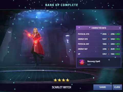 Ranking up scarlet witch marvel future fight