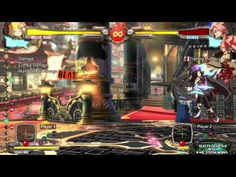 Corner disc oki pin pickup combo on Baiken