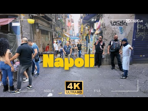 Napoli Italy 🇮🇹 4K HDR | Beautiful Walking Tour through Historic Napoli