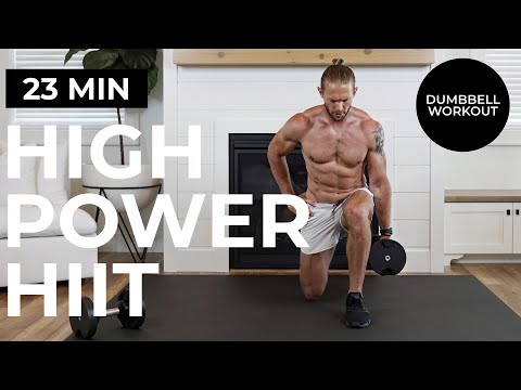 23 Min HIGH POWERED HIIT Workout with Weights