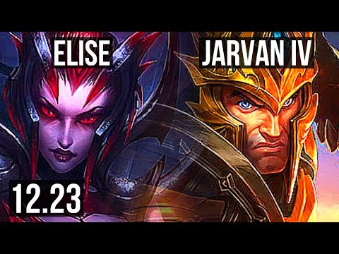 ELISE vs JARVAN IV (JNG) | 23/1/6, 67% winrate, Legendary | EUW Master | 12.23