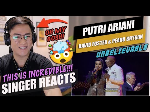 Putri Ariani ft Peabo Bryson - Beauty and the Beast (David Foster n Friends) | SINGER REACTION