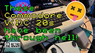 These Commodore VC20 / VIC 20s have been through hell! #pcbway #commodore #vic20 #retrogaming
