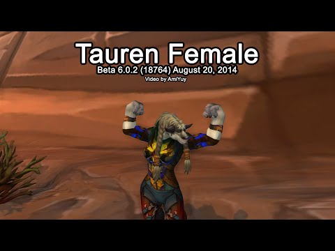 Warlords of Draneor Beta: [Model] Female Tauren