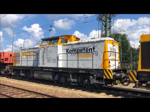 V 100-Doppel der SGL mit unterschiedlichen Motoren: Motorstarts und Ausfahrt