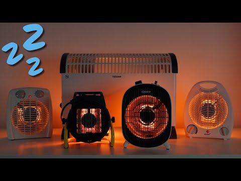 Five heater fan sounds for fast and deep sleep 😴 - Dark Screen
