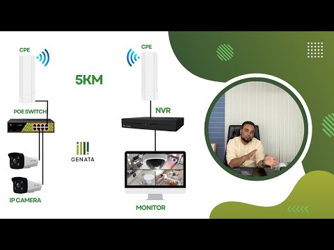 Genata Point to point CPE Installation and configuration | Wireless Outdoor Network 5 KM