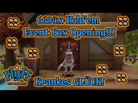 🔥Let's Play Flyff [Vagrant, Level 1] #1177 - 6684x Hold'em Event Box Opening/Krankes GLÜCK! 🔥
