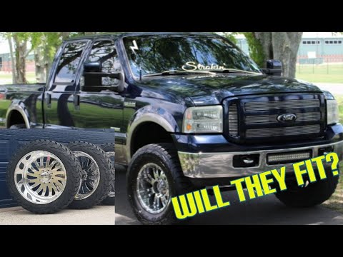 STOCK F250 ON 24X14 AMERICAN FORCE, STUFFED!WILL THEY FIT?!?