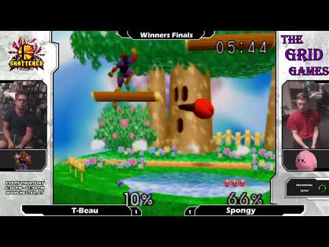Smash 64: T-Beau (Falcon) V Spongy (Kirby) - Shattered 118 Tournament SSB64