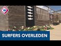 Bloemenzee voor overleden surfers Scheveningen - OMROEP WEST