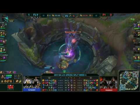 Phoenix 1 vs Fly Quest  Game 2   NA LCS W4D2 Spring 2017   P1 vs FQ G2