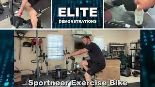 Video Sportneer Flywheel S1 Exercise Bike, Indoor Cycling Bike Stationary Quiet Resistance Spin Bike