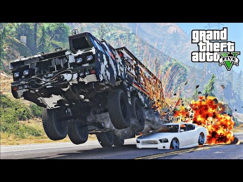 GTA 5 MERCILESS CHERNOBOG CRASHES COMPILATIONS - DESTRUCTION