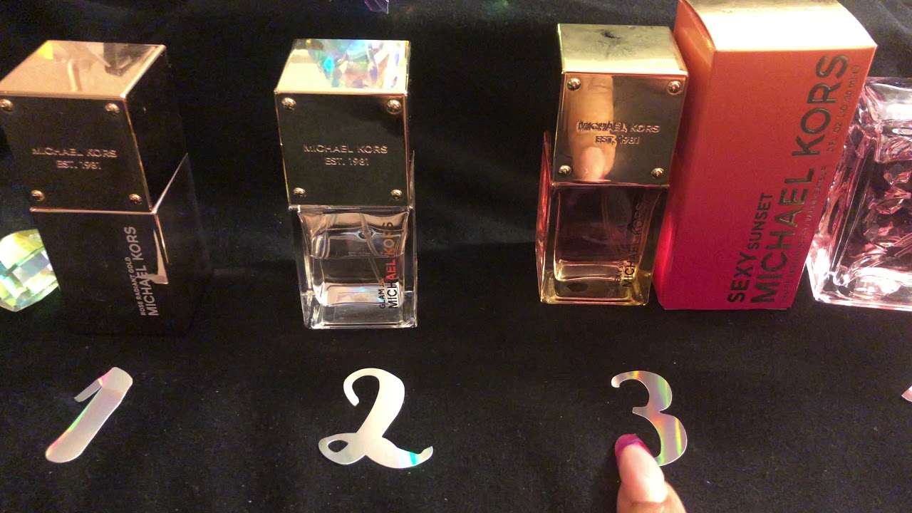 MICHEAL KORS PERFUME COMPARISON/GLAM JASMINE/ROSE RADIANT GOLD AND MORE