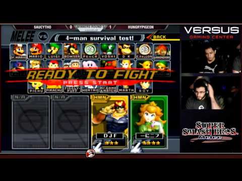 Versus Melee Weekly 12/20/15 - Winners Round 3 - Saucytho (C. Falcon) vs Hungry Pigeon (Peach)