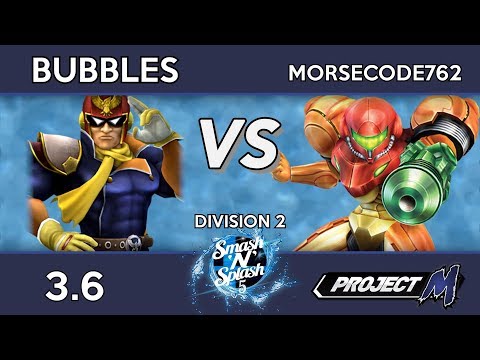 Morsecode762 (Samus) vs Bubbles (Falcon) - Smash 'N' Splash 5 Division 2